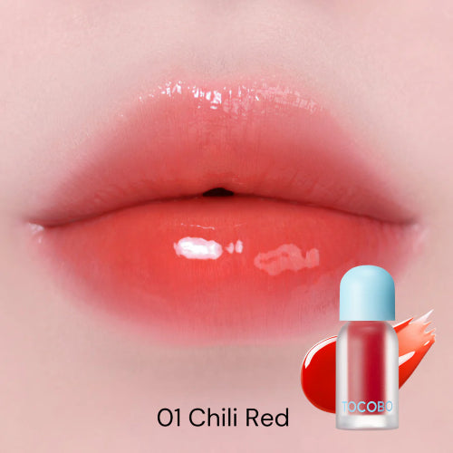 LIP OIL PLUMPING JUICY BERRY 01 CHILL RED - TOCOBO - Adrissa Beauty - Maquillaje