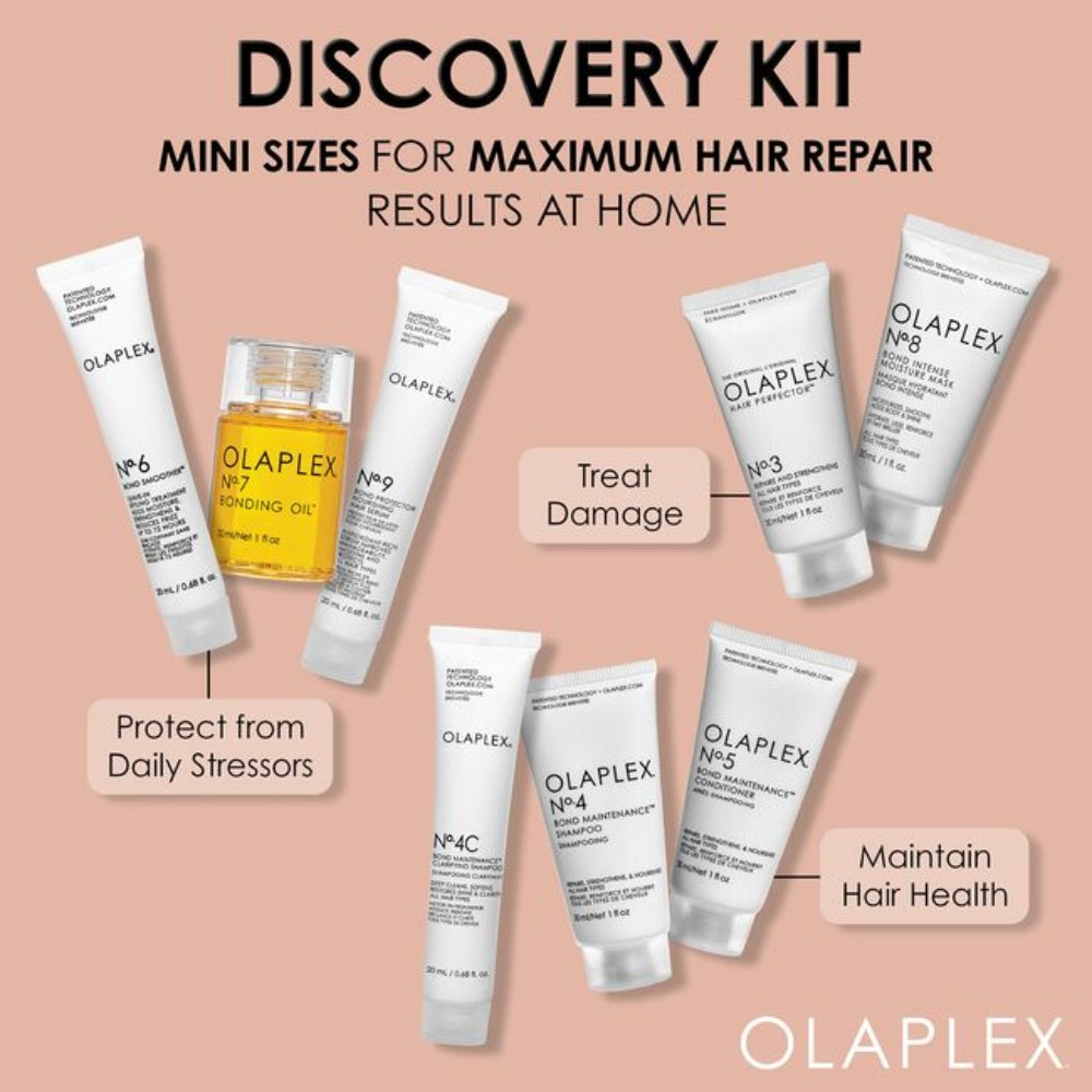 KIT DISCOVERY 8PZAS N3-N9 - OLAPLEX - Adrissa Beauty - Cuidado capilar