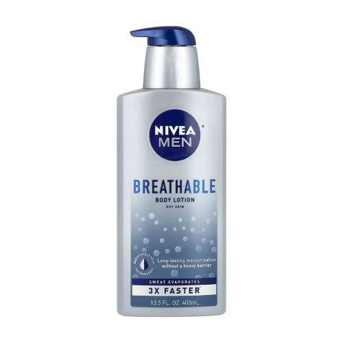 CREMA BODY LOTION BREATHABLE MEN DRY SKIN 400ML - NIVEA - Adrissa Beauty - Cuidado capilar