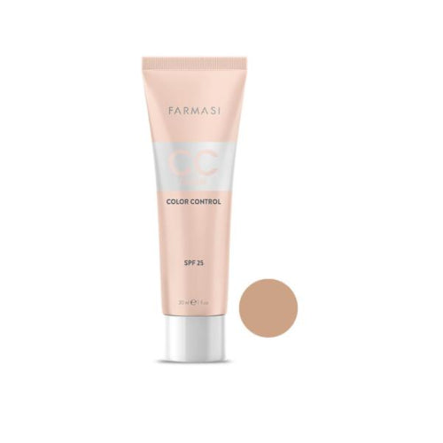 CC CREAM COLOR CONTROL SPF25 03 MEDIUM 30ML - FARMASI - Adrissa Beauty - Maquillaje