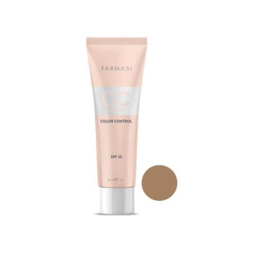 CC CREAM COLOR CONTROL SPF25 05 TAN 30ML - FARMASI - Adrissa Beauty - Maquillaje