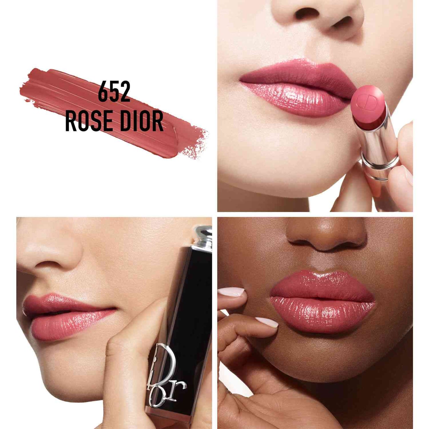 LABIAL SHINE LIPSTICK 652 ROSE DIOR - DIOR - Adrissa Beauty - LABIAL