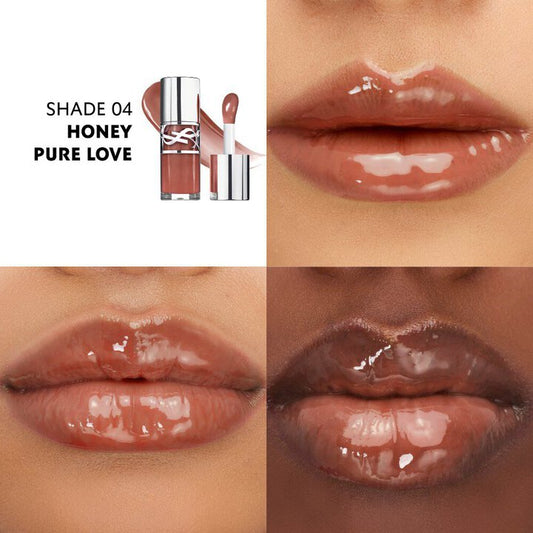 LIP OIL GLOSS YSL LOVESHINE 4 HONEY PURE LOVE - YVES SAINT LAURENT - Adrissa Beauty - Maquillaje