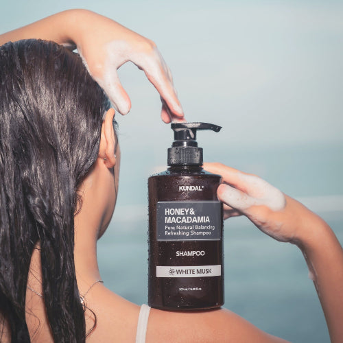 SHAMPOO HONEY & MACADAMIA NATURAL CHERRY BLOSSOM 500ML - KUNDAL - Adrissa Beauty - Cuidado capilar