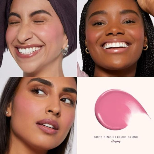 MINI RUBOR DEWY LIQUID HAPPY 3.2ML - RARE BEAUTY - Adrissa Beauty - maquillaje