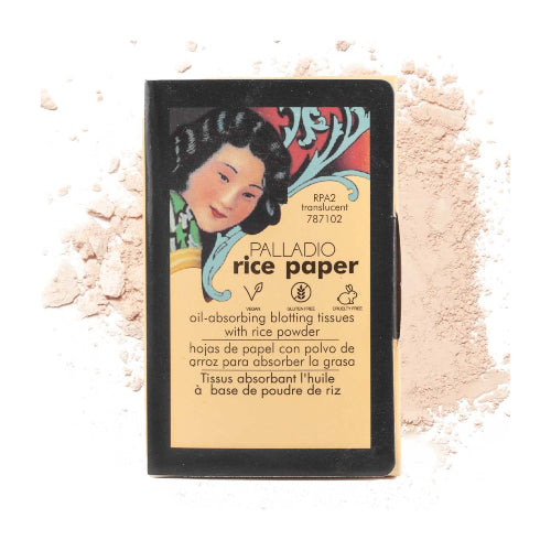 PAPEL DE ARROZ ABSORBENTES 40HOJAS RPA2 TRANSLUCENT - PALLADIO - Adrissa Beauty - maquillaje