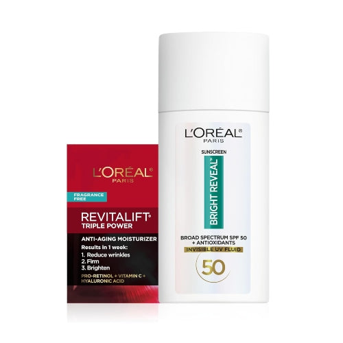 PROTECTOR SOLAR BRIGHT REVEAL SPF50 50ML - LOREAL - Adrissa Beauty - Cuidado de la piel