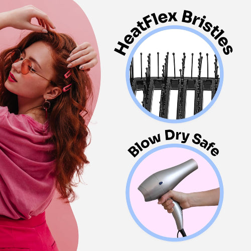 CEPILLO CABELLO SPEED BRUSH DRY SEAGLASS PINK - WET BRUSH - Adrissa Beauty - Cuidado capilar