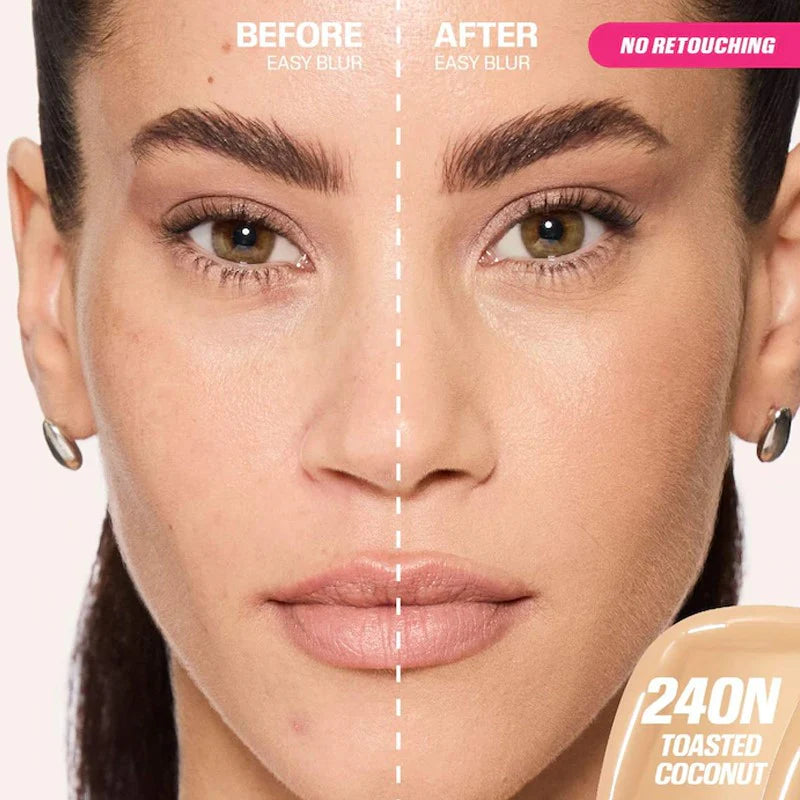 BASE EASY BLUR NATURAL AIRBRUSH TOASTED COCONUT 240N - HUDA BEAUTY - Adrissa Beauty - Maquillaje de rostro