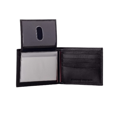 BILLETERA CUERO MARRON OSCURO - TOMMY HILFIGER - Adrissa Beauty -