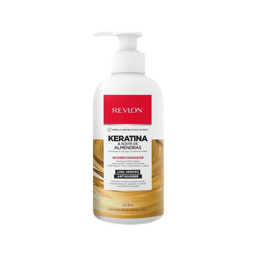 ACONDICIONADOR KERATINA Y ACEITE DE ALMENDRAS 700ML - REVLON - Adrissa Beauty - Cuidado capilar