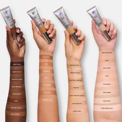 BASE CC+ CREAM LIGHT NEUTRAL 32ML - IT COSMETICS - Adrissa Beauty - Maquillaje