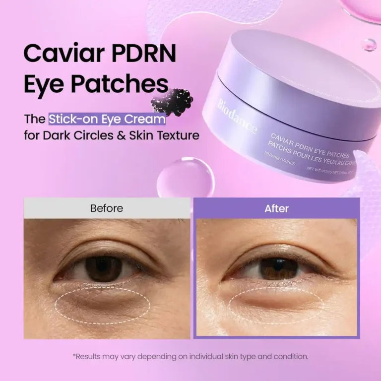 PARCHES OJOS CAVIAR PDRN 60UNDS - BIODANCE - Adrissa Beauty - Cuidado de la piel