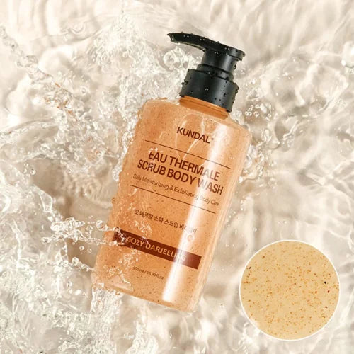 BODY WASH EAU THERMALE SCRUB COZY DARJEELING 500ML - KUNDAL - Adrissa Beauty - Gel de ducha en baño y cuidado personal
