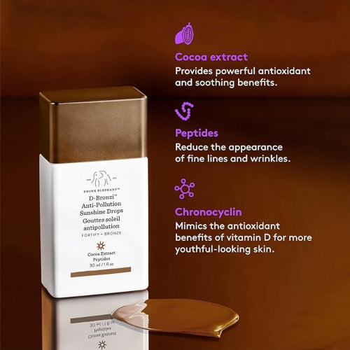 BRONZER DROPS SUNSHINE 30ML - DRUNK ELEPHANT - Adrissa Beauty - Cuidado de la piel