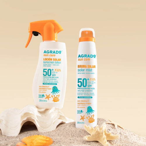 BRUMA SOLAR KIDS PIEL SENSIBLE SPF50+ 200ML - AGRADO - Adrissa Beauty - Cuidado de la piel