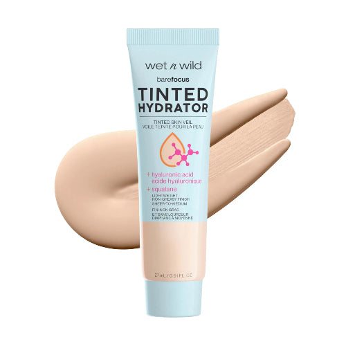 BASE BAREFOCUS TINTED HYDRATOR LIGHT MEDIUM 27ML - WET N WILD - Adrissa Beauty - Maquillaje