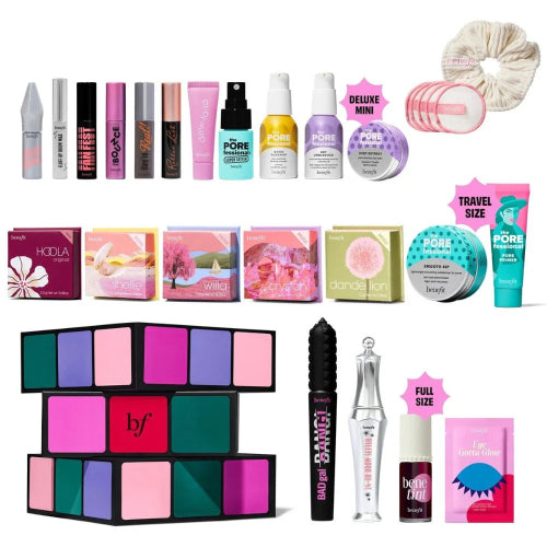 CALENDARIO ADVIENTO GLAM CUBE 24PZAS - BENEFIT - Adrissa Beauty - Maquillaje