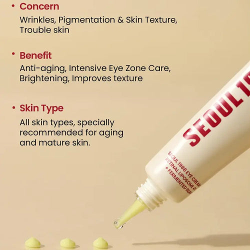 CONTORNO DE OJOS SEOUL 1988 RETINAL LIPOSOME 4 30ML - K SECRET - Adrissa Beauty - Cuidado de la piel