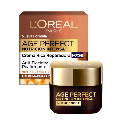 CREMA AGE PERFECT REAFIRMANTE NOCHE 50ML - LOREAL - Adrissa Beauty - Cuidado de la piel
