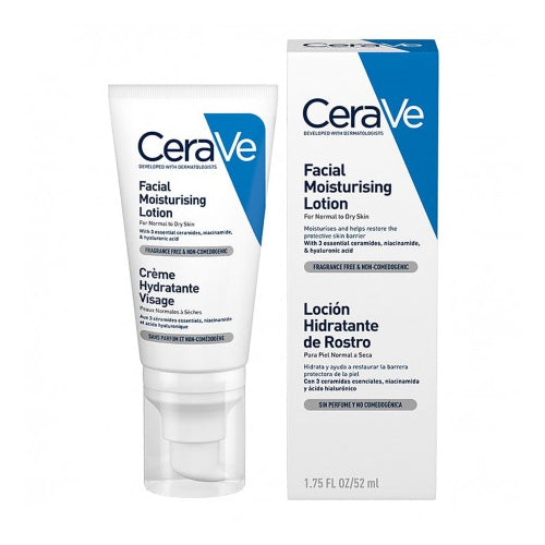 CREMA FACIAL NOCHE NORMAL A SECA 52ML - CERAVE - Adrissa Beauty - Cuidado de la piel