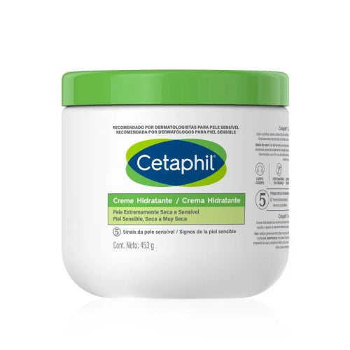 CREMA HIDRATANTE CORPORAL PIEL SENSIBLE SECA 453GR - CETAPHIL - Adrissa Beauty - Cuidado de la piel