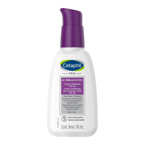 CREMA HIDRATANTE FACIAL AC DERMACONTROL SPF30 118ML - CETAPHIL - Adrissa Beauty - Cuidado de la piel