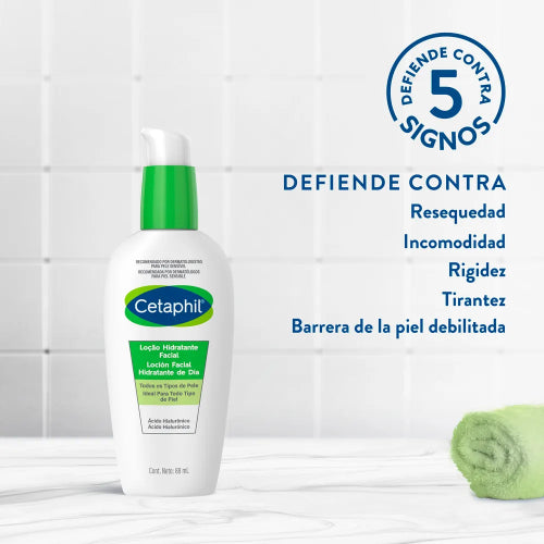 CREMA HIDRATANTE FACIAL DIA ACIDO HIALURONICO 88ML - CETAPHIL - Adrissa Beauty - Cuidado de la piel