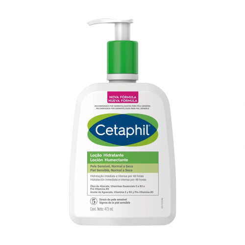 CREMA HIDRATANTE FACIAL Y CORPORAL PIEL SENSIBLE 473ML - CETAPHIL - Adrissa Beauty - Cuidado de la piel