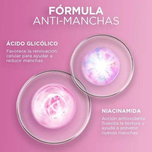 CREMA HIDRATANTE GLYCOLIC BRIGHT FPS30 50ML - LOREAL - Adrissa Beauty - Cuidado de la piel