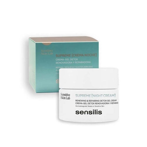 CREMA SUPREME NOCHE GEL RENOVADOR FACIAL 50ML - SENSILIS - Adrissa Beauty -