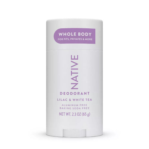 DESODORANTE CORPORAL LILAC & WHITE TEA 65GR - NATIVE - Adrissa Beauty - Cuidado de la piel