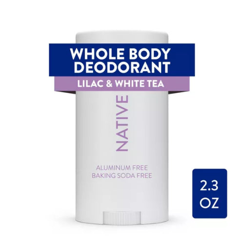 DESODORANTE CORPORAL LILAC & WHITE TEA 65GR - NATIVE - Adrissa Beauty - Cuidado de la piel