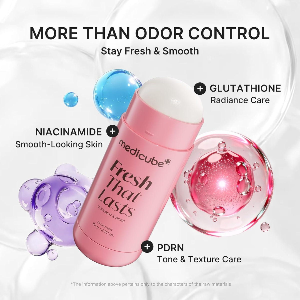 DESODORANTE FRESH THAT LASTS COCONUT ROSE 83GR - MEDICUBE - Adrissa Beauty - Cuidado de la piel