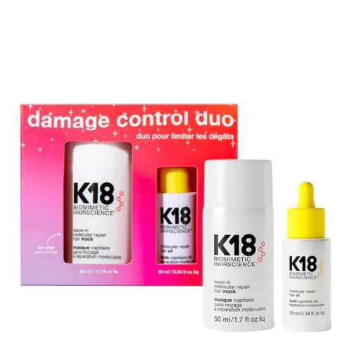 DUO K18 MASCARILLA 50L + ACEITE 10ML - K18 - Adrissa Beauty -