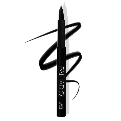 DELINEADOR OJOS MARCADOR FINO FELT TIP ELF01 JET BLACK - PALLADIO - Adrissa Beauty - Maquillaje
