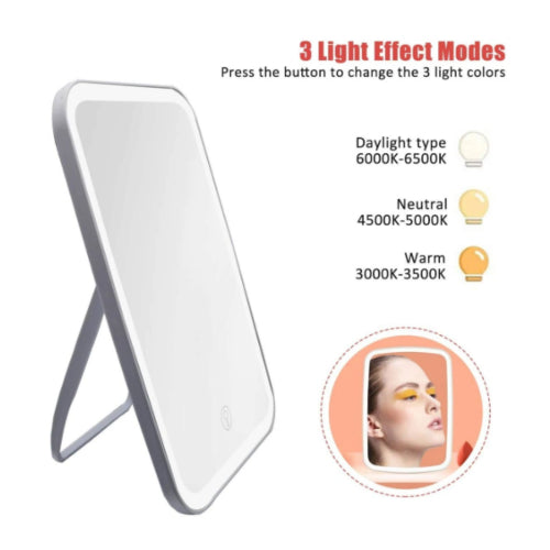 ESPEJO LED RECTANGULAR - SHEIN - Adrissa Beauty - Electrónica