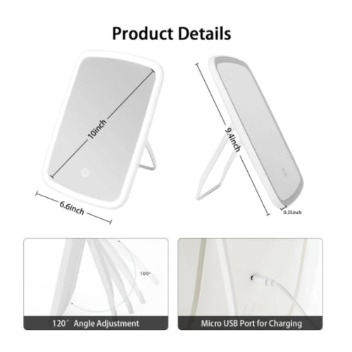 ESPEJO LED RECTANGULAR - SHEIN - Adrissa Beauty - Electrónica