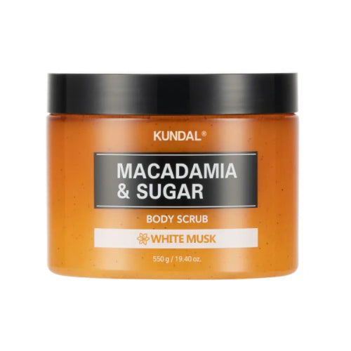 EXFOLIANTE CORPORAL MACADAMIA WHITE MUSK 550GR - KUNDAL - Adrissa Beauty - Cuidado de la piel