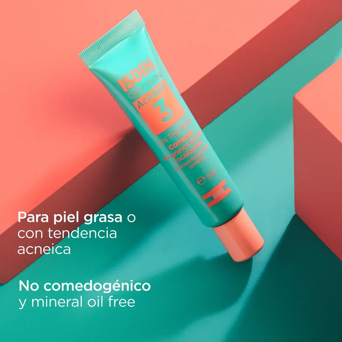 GEL ACNIBEN 3 ON THE SPOT CORRECTOR IMPERFECCIONES 15ML - ISDIN - Adrissa Beauty - Cuidado de la piel