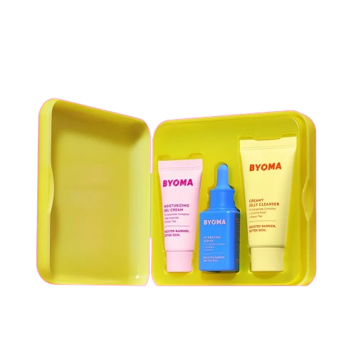 SET SO HYDRATED LIMPIADOR + SERUM + HIDRATANTE 3PZAS - BYOMA - Adrissa Beauty - Cuidado de la piel