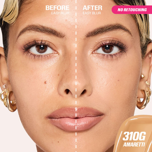 BASE EASY BLUR NATURAL AIRBRUSH AMARETTI 310G - HUDA BEAUTY - Adrissa Beauty - Maquillaje de rostro