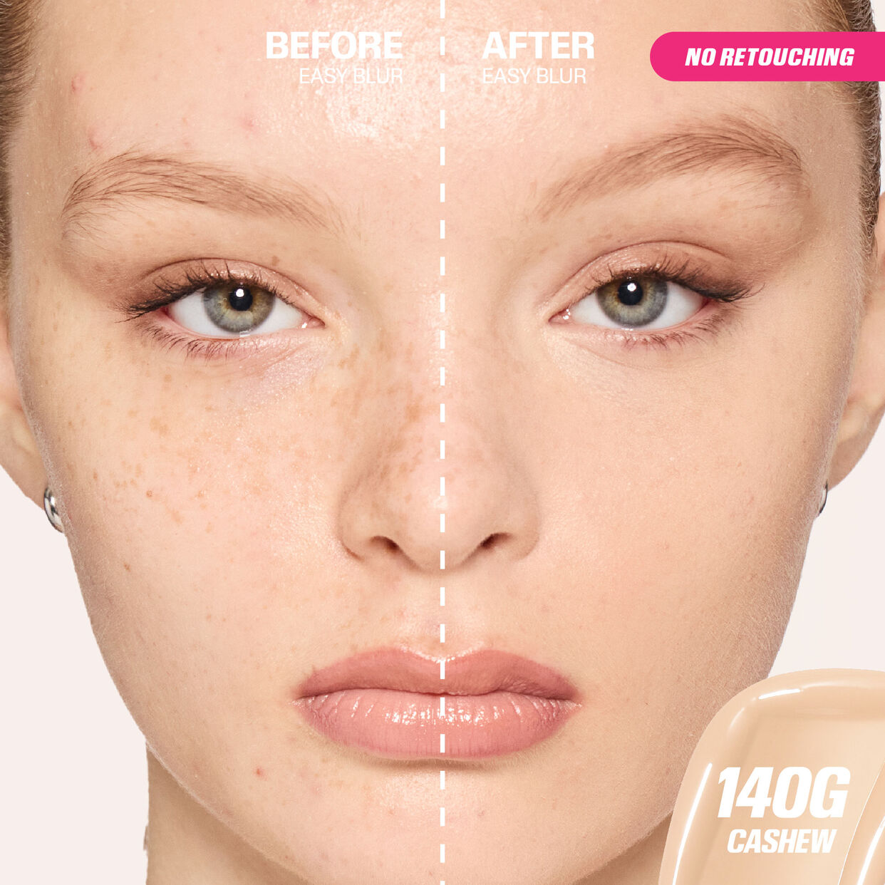 BASE EASY BLUR NATURAL AIRBRUSH CASHEW 140G - HUDA BEAUTY - Adrissa Beauty - Maquillaje de rostro