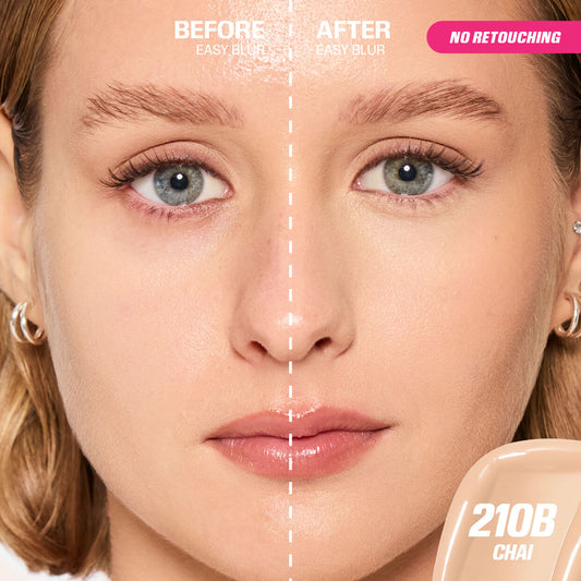 BASE EASY BLUR NATURAL AIRBRUSH CHAI 210B - HUDA BEAUTY - Adrissa Beauty - Maquillaje de rostro