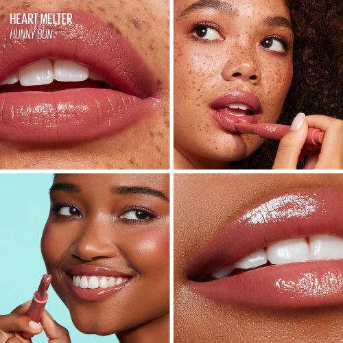 LIP GLOSS HEART MELTER HUNNY BUN 05 - KAJA - Adrissa Beauty - Maquillaje