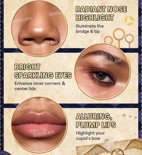 ILUMINADOR HARRY POTTER GOLDEN SNITCH GOLD - SHEGLAM - Adrissa Beauty - Maquillaje