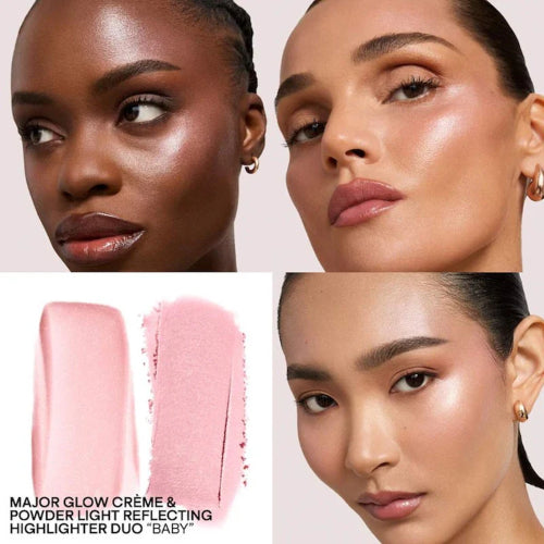 ILUMINADOR MAJOR GLOW CREAM & POWDER BABY - PATRICK TA - Adrissa Beauty - Maquillaje
