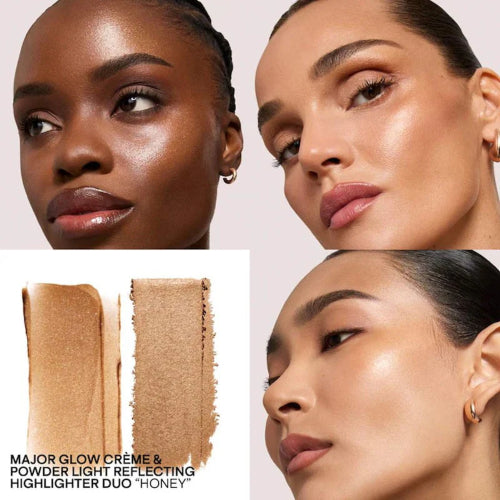 ILUMINADOR MAJOR GLOW CREAM & POWDER HONEY - PATRICK TA - Adrissa Beauty - Maquillaje