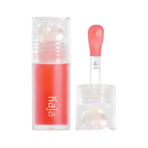 LIP OIL JUICY GLASS RASPBERRY REFRESHER 02 4ML - KAJA - Adrissa Beauty - LABIAL