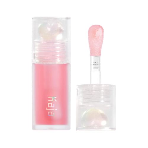LIP OIL JUICY GLASS ROSE HIP SPRITZ 01 4ML - KAJA - Adrissa Beauty - LABIAL